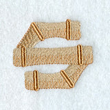 Bamboo Lower Case Letter s - 3 inch