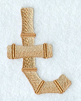 Bamboo Lower Case Letter t - 3 inch