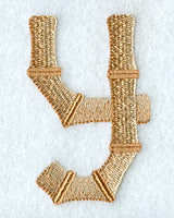 Bamboo Lower Case Letter y - 3 inch