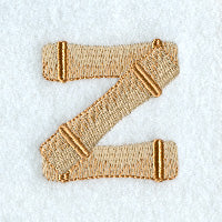 Bamboo Lower Case Letter z - 3 inch