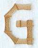 Bamboo Letter G  - 3 inch