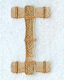 Bamboo Letter I - 3 inch