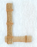 Bamboo Letter L - 3 inch