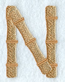 Bamboo Letter N - 3 inch