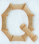 Bamboo Letter Q - 3 inch
