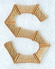 Bamboo Letter S - 3 inch