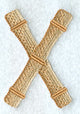 Bamboo Letter X - 3 inch