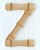Bamboo Letter Z - 3 inch
