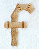 Bamboo Lower Case Letter f - 3 inch