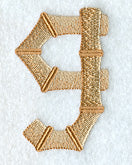 Bamboo Lower Case Letter g - 3 inch