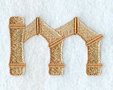 Bamboo Lower Case Letter m - 3 inch