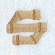 Bamboo Lower Case Letter s - 3 inch