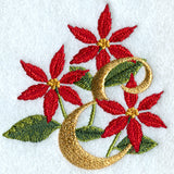 Poinsettia Letter E - 4 inch