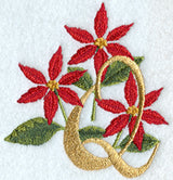 Poinsettia Letter Q - 4 inch