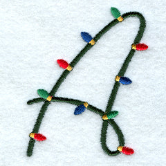 Christmas Lights Letter A - 3 inch
