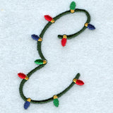 Christmas Lights Letter E - 3 inch