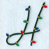 Christmas Lights Letter H - 3 inch