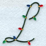 Christmas Lights Letter L - 3 inch
