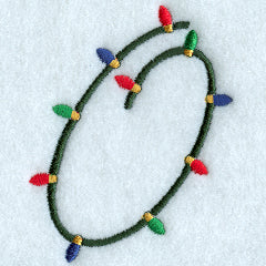 Christmas Lights Letter O - 3 inch