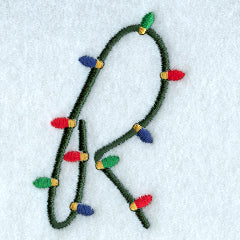 Christmas Lights Letter R - 3 inch