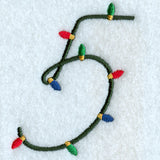 Christmas Lights Number 5 - 3 inch