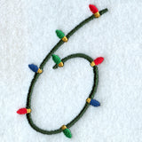 Christmas Lights Number 6 - 3 inch