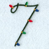 Christmas Lights Number 7 - 3 inch