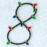 Christmas Lights Number 8 - 3 inch