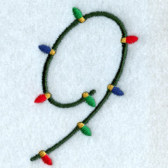 Christmas Lights Number 9 - 3 inch