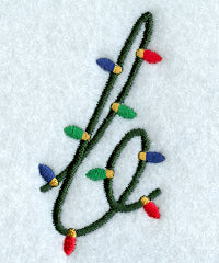 Christmas Lights Lower Case b - 3 inch