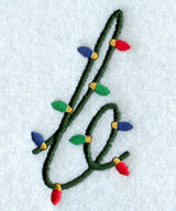 Christmas Lights Lower Case b - 3 inch