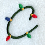 Christmas Lights Lower Case c - 3 inch