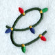 Christmas Lights Lower Case e - 3 inch