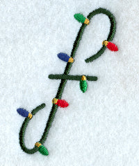 Christmas Lights Lower Case f - 3 inch