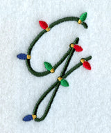 Christmas Lights Lower Case g - 3 inch