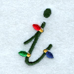 Christmas Lights Lower Case i - 3 inch