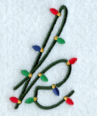 Christmas Lights Lower Case k - 3 inch