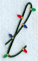Christmas Lights Lower Case l - 3 inch