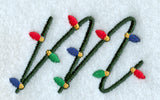Christmas Lights Lower Case m - 3 inch