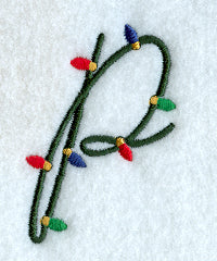 Christmas Lights Lower Case p - 3 inch