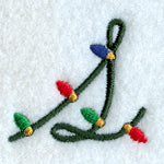 Christmas Lights Lower Case s - 3 inch