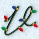 Christmas Lights Lower Case v - 3 inch