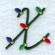 Christmas Lights Lower Case x - 3 inch