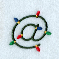 Christmas Lights Symbol @ - 3 inch