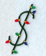 Christmas Lights Symbol $ - 3 inch