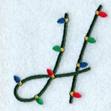 Christmas Lights Letter H - 3 inch