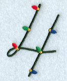 Christmas Lights Number 4 - 3 inch