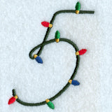 Christmas Lights Number 5 - 3 inch