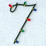 Christmas Lights Number 7 - 3 inch