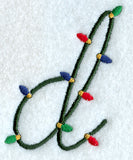 Christmas Lights Lower Case d - 3 inch